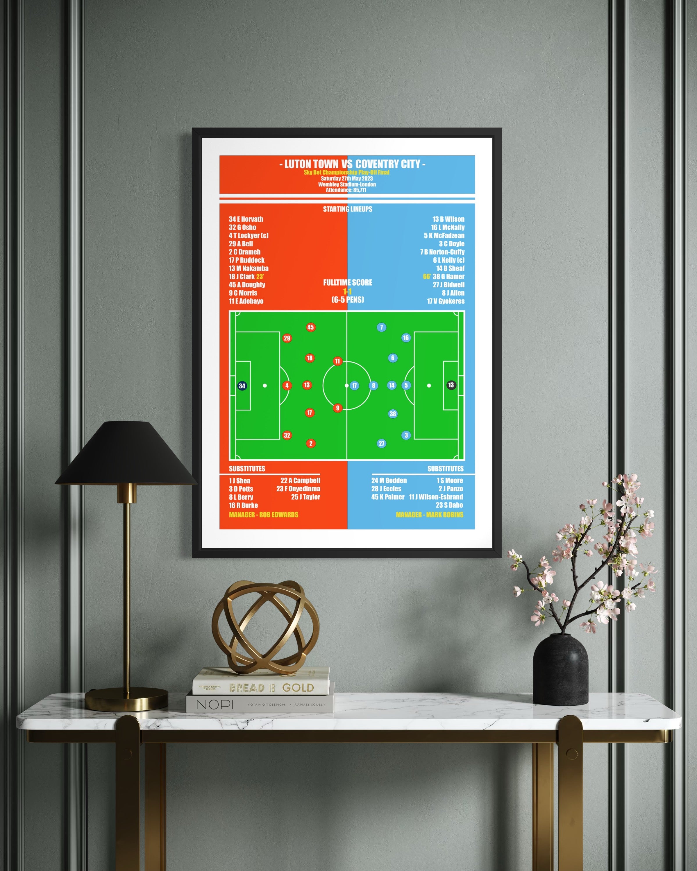 Luton Town vs Coventry City Poster (Play-Off Final 22/23)