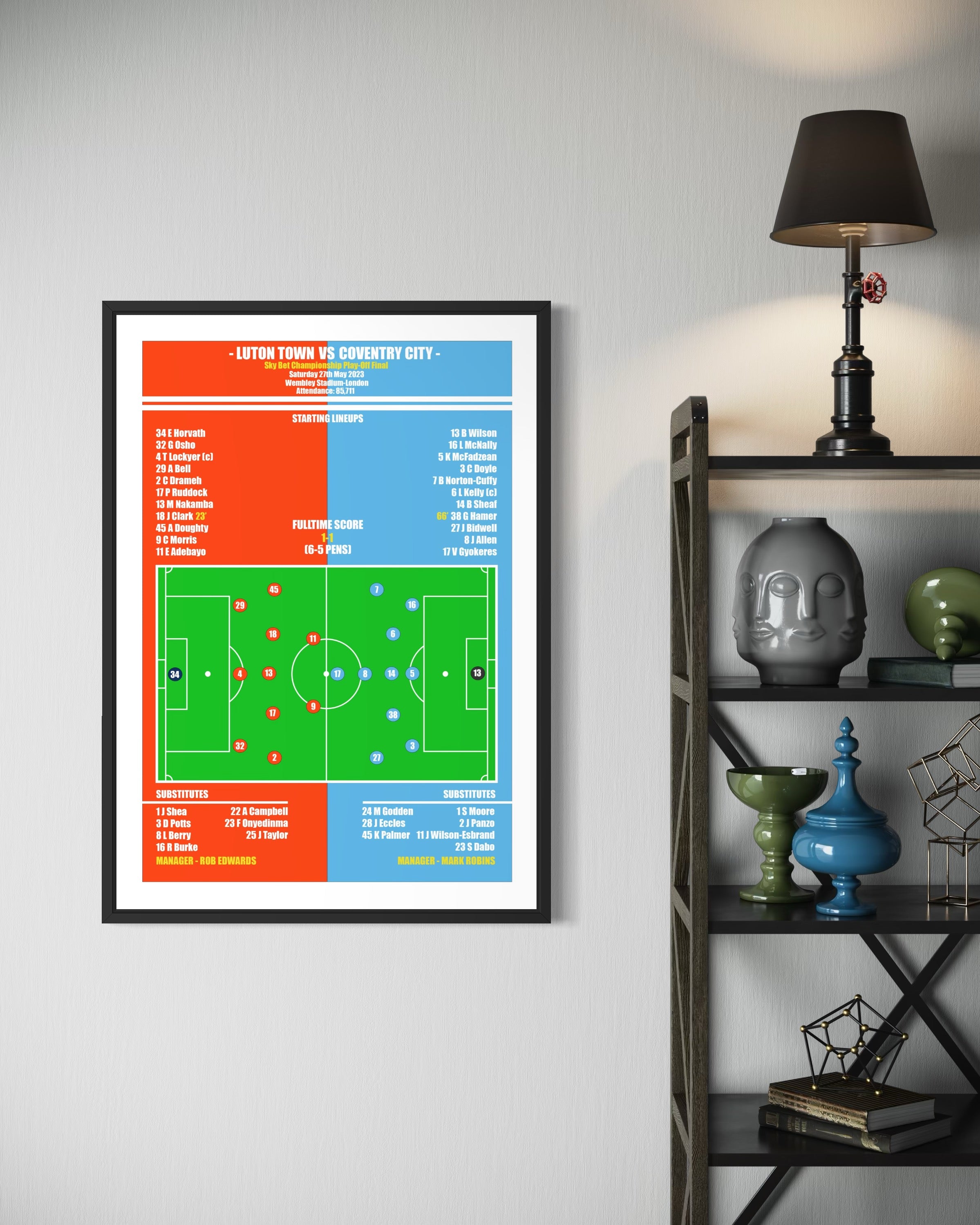 Luton Town vs Coventry City Poster (Play-Off Final 22/23)