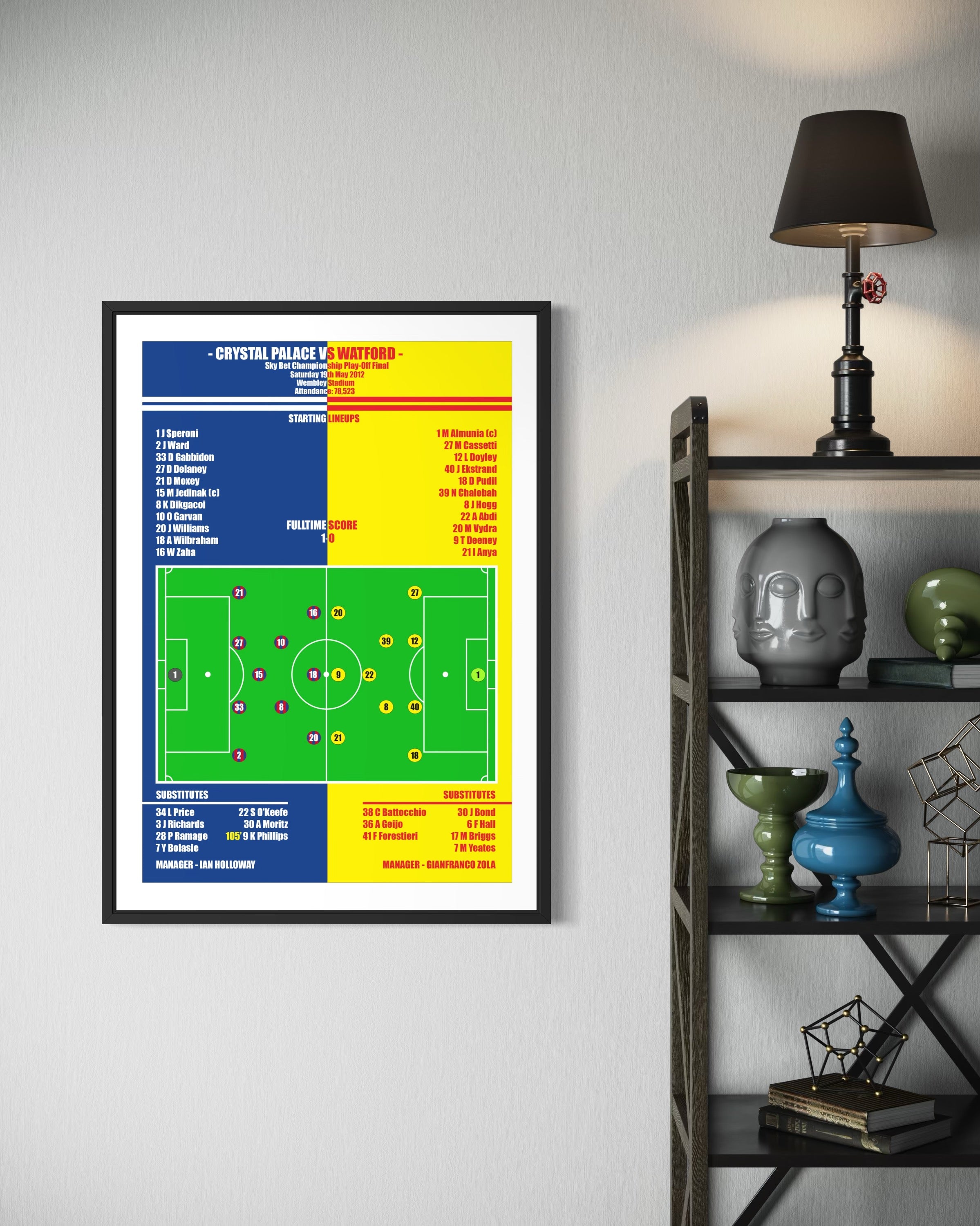Crystal Palace vs Watford Poster (Play-Off Final 11/12)