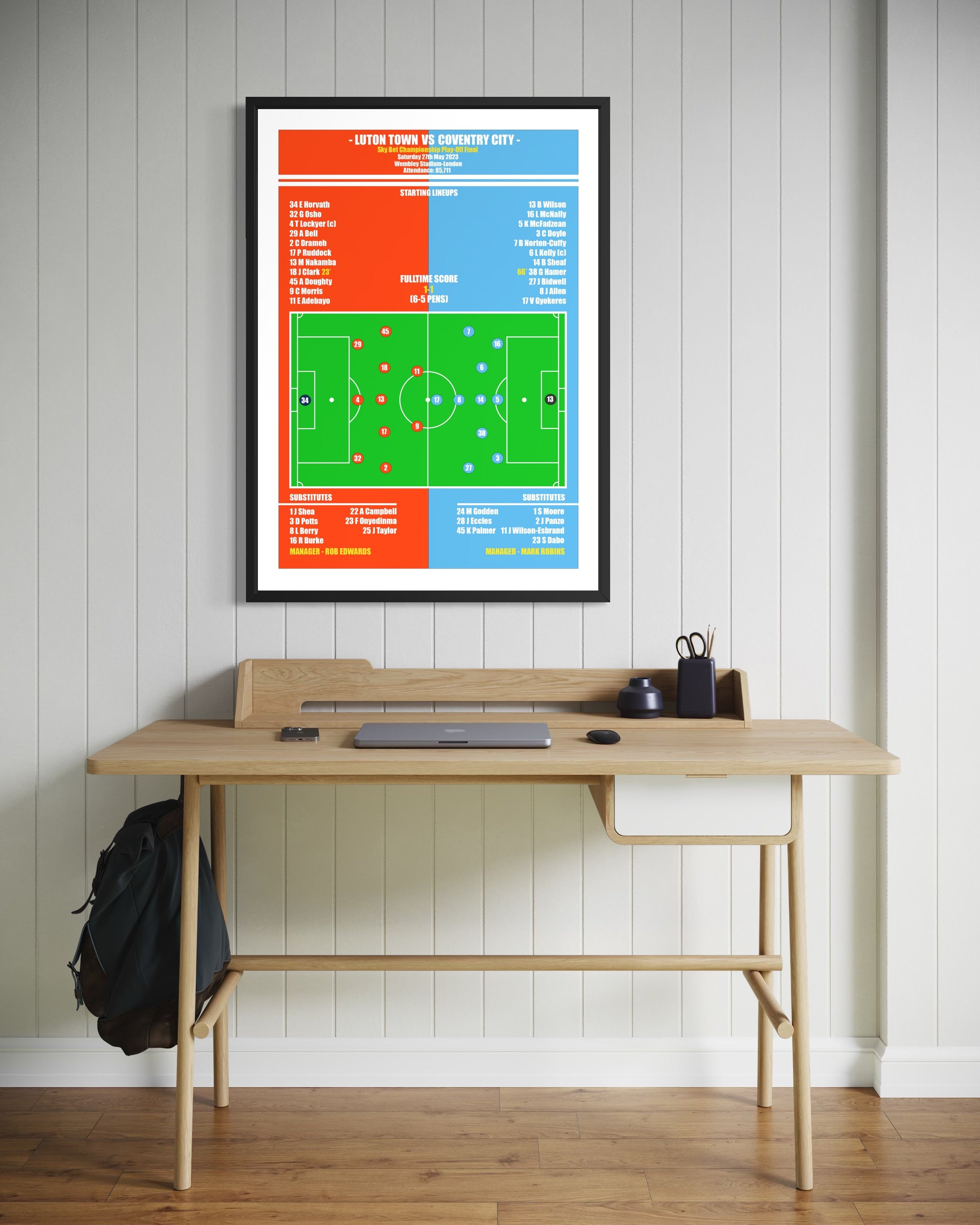 Luton Town vs Coventry City Poster (Play-Off Final 22/23)
