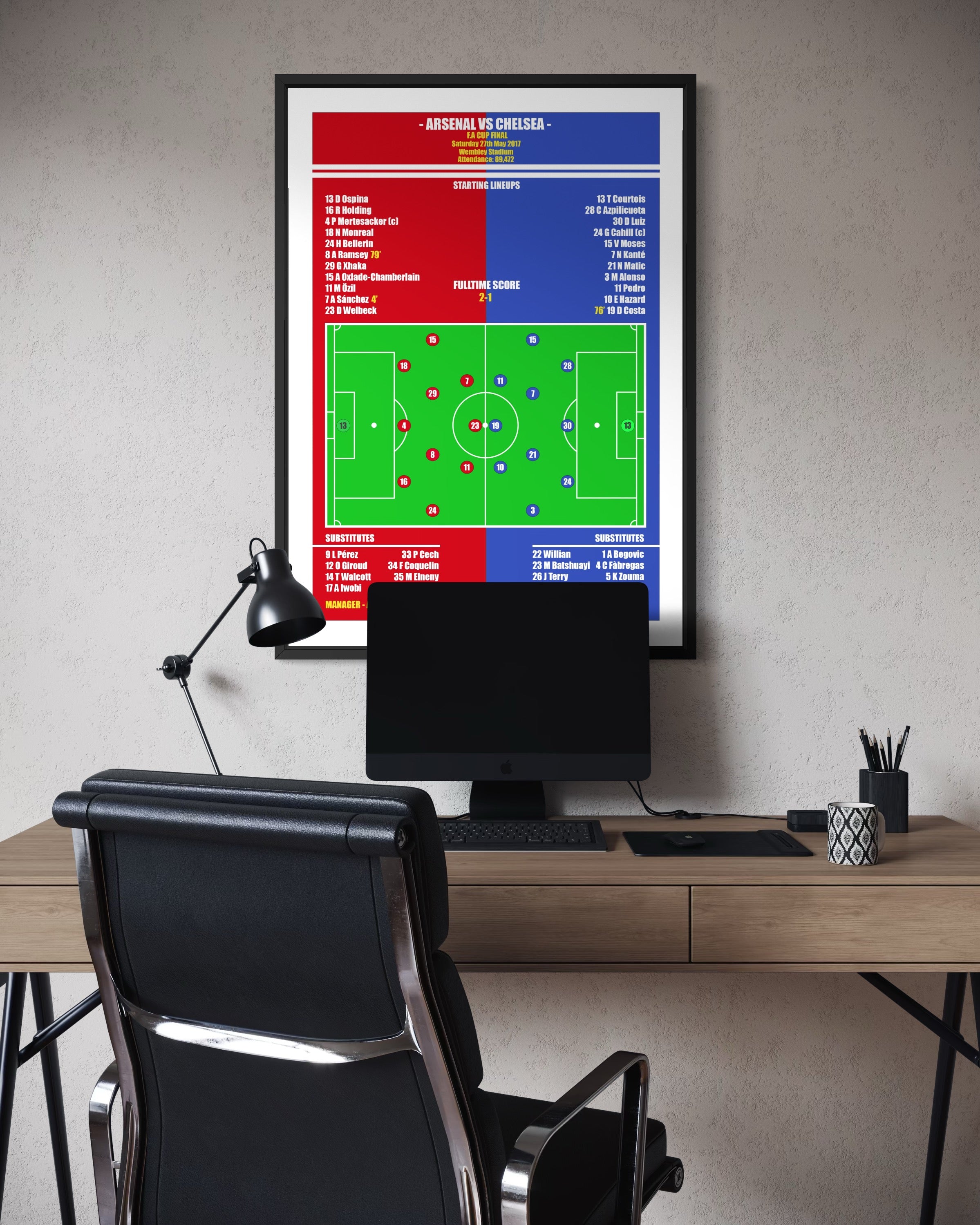 Arsenal vs Chelsea Poster (FA Cup Final 16/17)