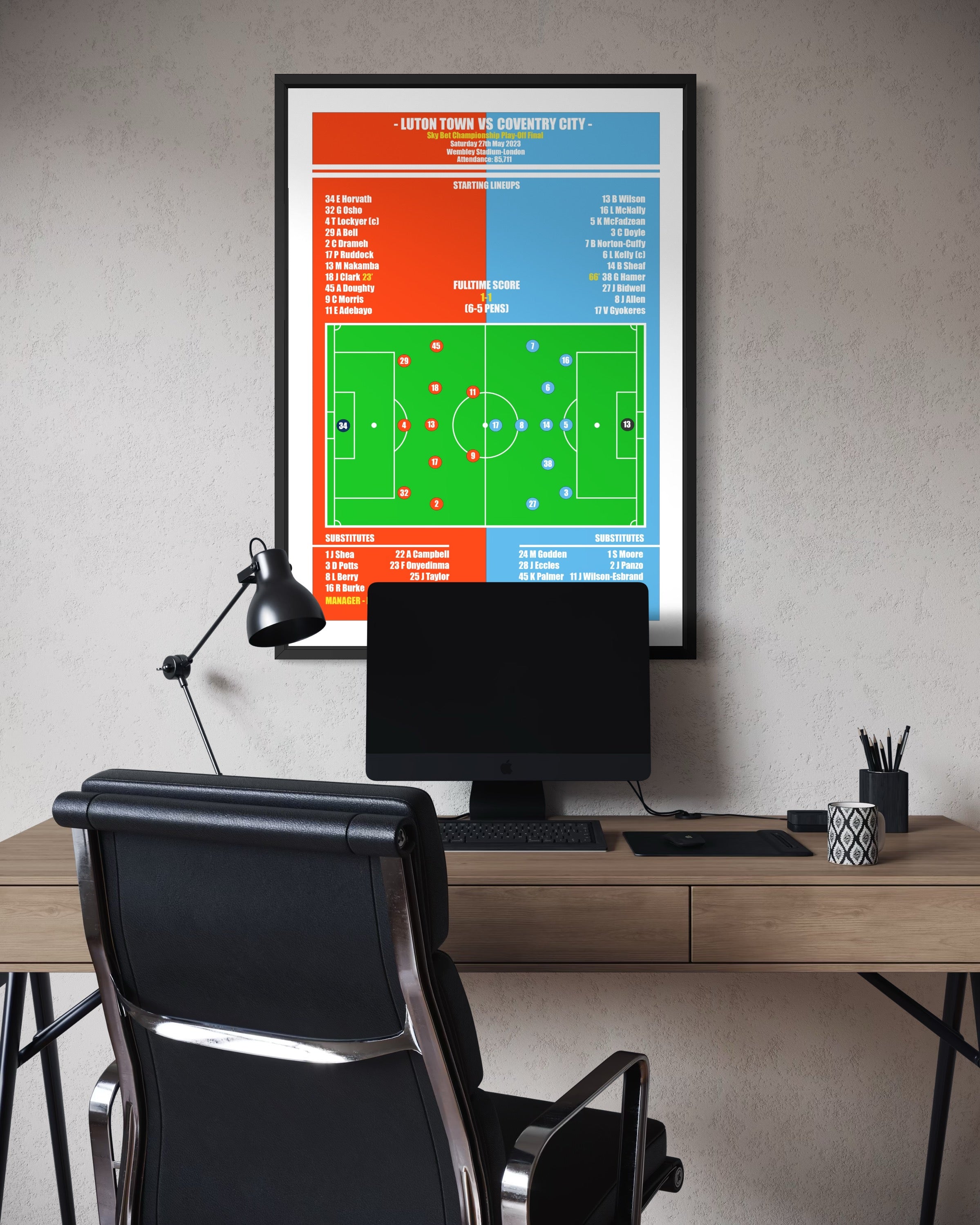 Luton Town vs Coventry City Poster (Play-Off Final 22/23)