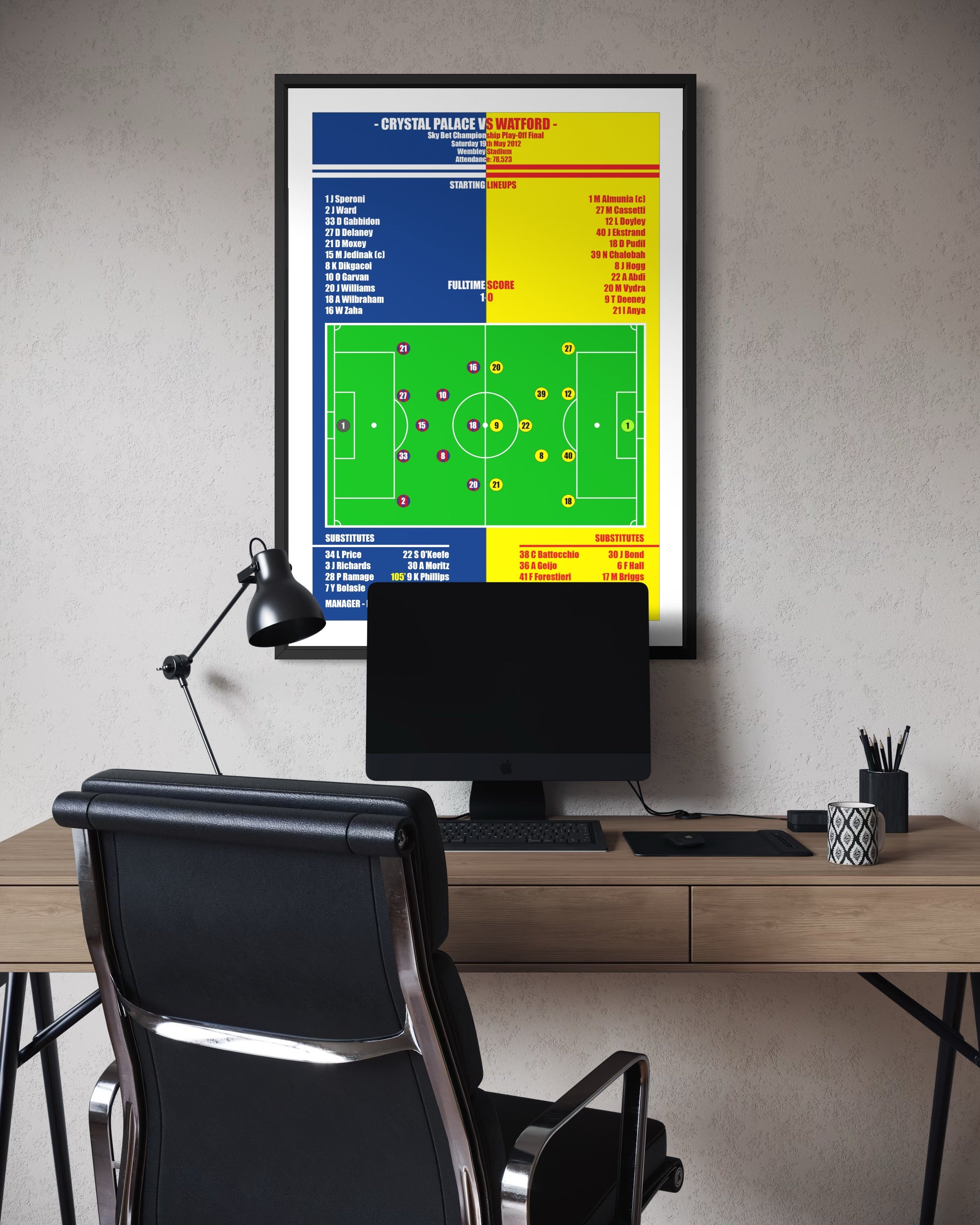 Crystal Palace vs Watford Poster (Play-Off Final 11/12)